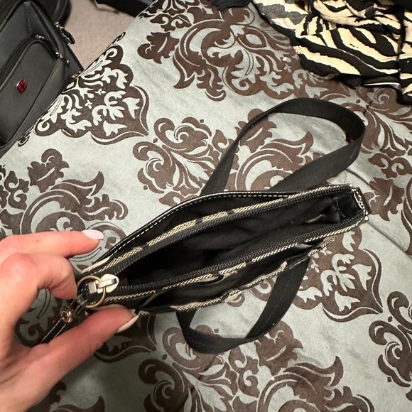 Coach Black & Gray Crossbody Purse - Picture 9 of 10